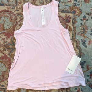 Lululemon Modal silk side slit Pink Sleeveless Women's Top